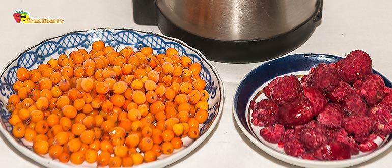 облепиха и малина чай