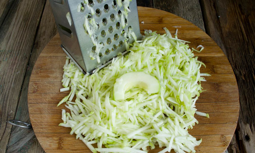 Натертый кабачок Кабачок на тёрке