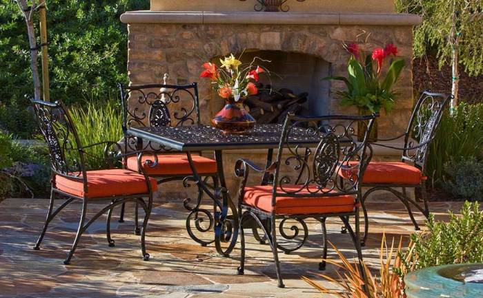 Кованая мебель в патио Патио и кованая мебель
