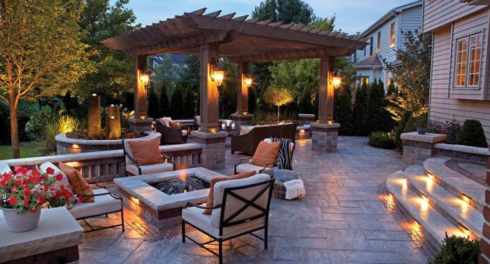 Освещение в патио Патио и свет