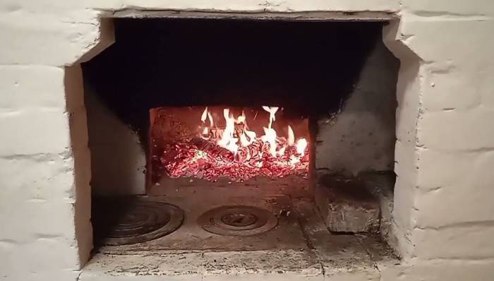 Подготовка русской печи для сушки грибов Печь для грибов