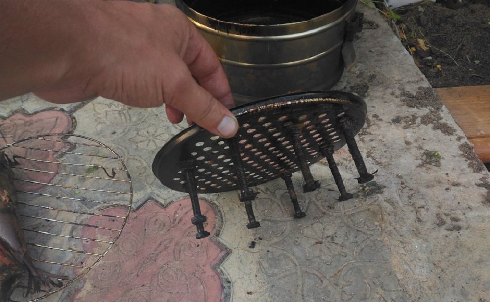 Изготовление решётки для коптильни из буксы Подставка в коптильню