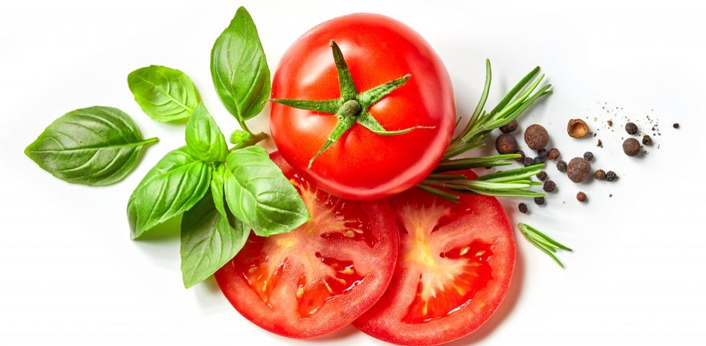 Помидоры и зелень для копчения линя Помидоры и зелень