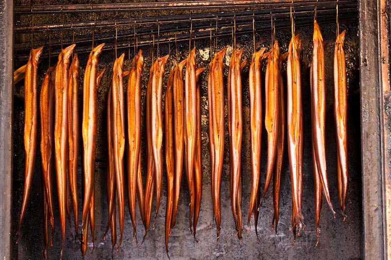 Процедура горячего копчения для угря Процедура горячего копчения