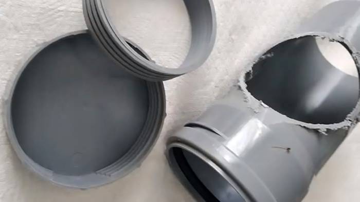 Отрезание резьбовой части от ревизий Резьбовая часть от ревизий