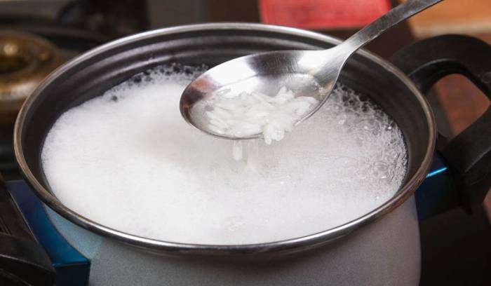 Отваривание риса для кровяной колбасы Рис для кровянки