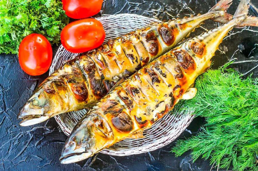 Скумбрия на гриле Скумбрия
