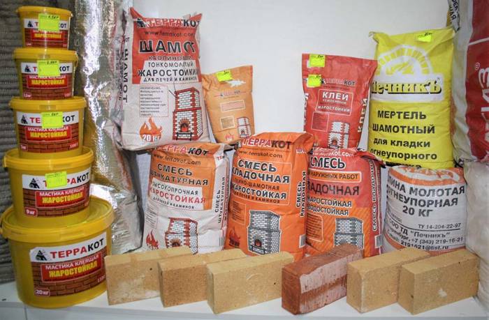 Огнеупорные смеси для кладки печи-мангала Смеси для печи-мангала