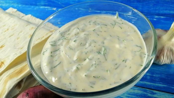 Приготовление белого соуса для шаурмы Соус для шаурмы