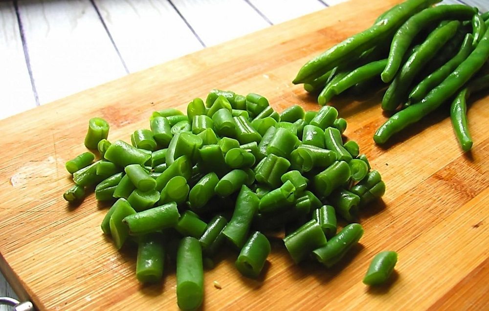 Нарезание стручковой фасоли для супа Стручковая фасоль для супа с крылышками