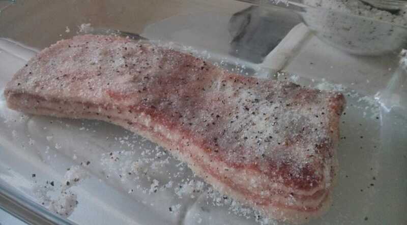 Сухой посол сала Сухая засолка сала