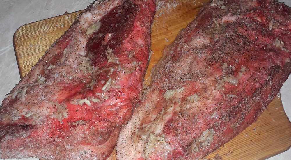 Засолка щековины сухим способом Сухая засолка щековины