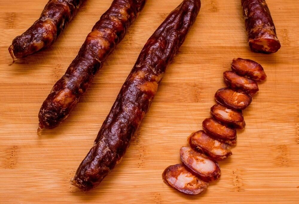 Домашняя сыровяленая колбаса с коньяком Сушеная колбаса с коньяком