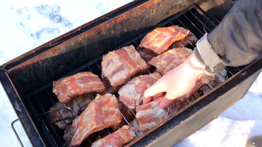 Приготовление свинины горячего копчения Свинина