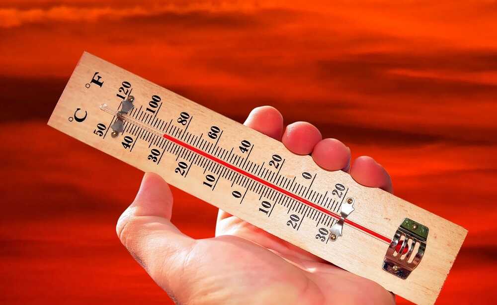 Оптимальная температура для сушки зелени Термометр уличный в руках