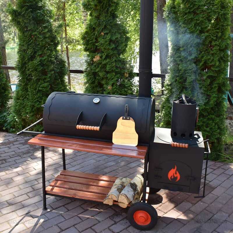 Внешний вид гриль-смокера для копчения рыбы Гриль-смокер