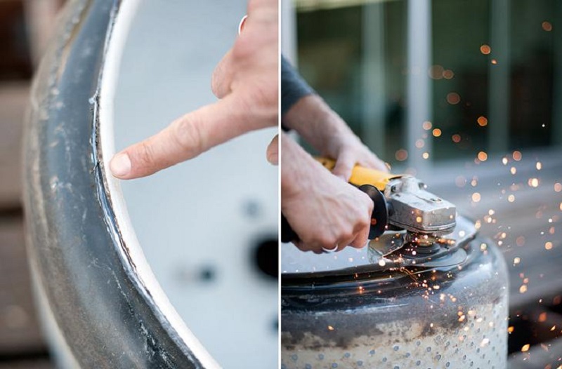 Удаление накипи и обработка краёв барабана стиральной машинки Удаление накипи и обработка краёв