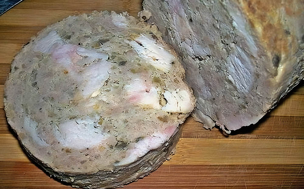 Домашняя свиная ветчина с грибами Ветчина с грибами