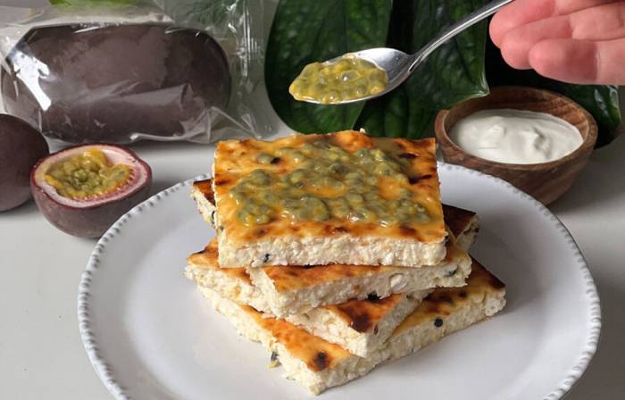 Творожная запеканка с маракуйей Запеканка с маракуйей