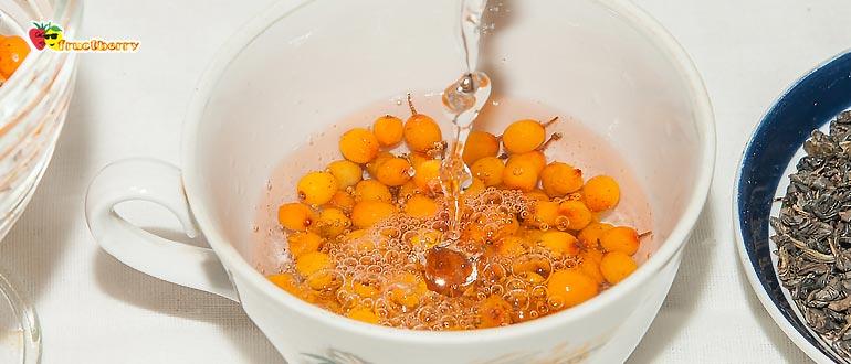 заварить чай с облепихой